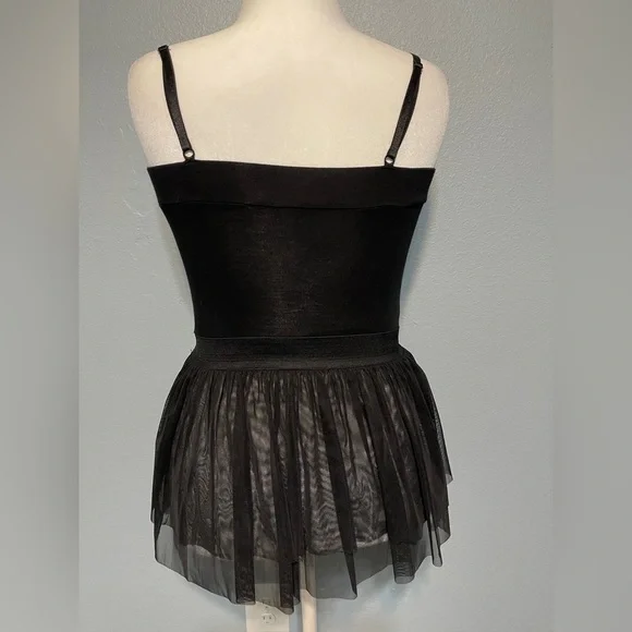 Balera Black Corset Peplum Top Tulle Punkcore Ballerinacore Goth Sexy CHP 2 XS - Picture 3 of 12
